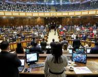 Imagen de una sesión del Pleno de la Asamblea, el 24 de febrero de 2022.