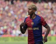 El delantero del FC Barcelona, Lamine Yamal.