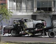 La explosión de la camioneta, ocurrida la madrugada de este jueves 31 de agosto, causó daños en los exteriores del edificio del Servicio Nacional de Atención Integral a Privados de Libertad (SNAI).