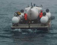 Imagen del 1 de junio. OceanGate Expeditios probaba el sumergible que iba a descender en el Atlántico Norte.