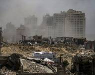 Destrucción en Gaza tras ataques israelís.