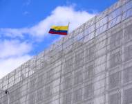 La fachada externa del edificio de la Asamblea Nacional, en el centro de Quito.