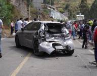 Accidente deja dos fallecidos y tres heridos en la Vuelta al Ecuador en Tungurahua.
