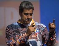 El presidente de Venezuela y candidato a la reelección, Nicolás Maduro, durante un acto de campaña el jueves pasado en Caracas.