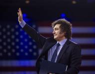 El presidente de Argentina, Javier Milei, llega para hablar el último día de la Conferencia de Acción Política Conservadora (CPAC)