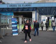 Imagen de archivo del exterior de la aduana de Ecuador, en el Puente Internacional de Rumichaca, frontera entre Colombia y Ecuador. Foto: EFE
