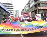 11 de septiembre del 2025. Organizaciones sociales se concentran para la marcha en contra del Gobierno, en Quito.
