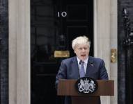El Primer Ministro de Reino Unido, Boris Johnson, durante su intervención este jueves 7 de julio del 2022.