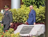 Gian Carlo Loffredo, ministro de Defensa, en los exteriores de la Asamblea Nacional.