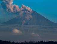 Fotografía de archivo del volcán Sangay.