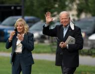 El presidente de Estados Unidos junto a su esposa.