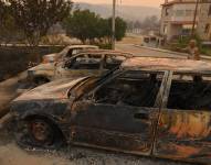 Fotografía de archivo de un incendio en Grecia.