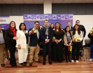 El presidente Daniel Noboa se reunió con migrantes residentes en Nueva York, Estados Unidos.