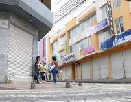 Locales cerrados en el cantón Antonio Ante, afectados por las movilizaciones en rechazo a la eliminación del subsidio al diésel.