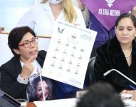 Elizabeth Otavalo exige que existan responsables en el caso de su hija, estuvo en la comisión especializada de la Asamblea.