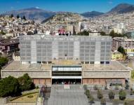Vista aérea de la Asamblea Nacional, ubicada en Quito.