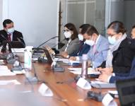 La ministra de Salud, Ximena Garzón, compareció ante la Comisión de Transparencia de la Asamblea, donde informó sobre el nuevo modelo de abastecimiento de medicamentos.