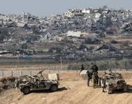 Soldados de Israel vigilan la frontera con Gaza