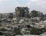 Edificios destruidos tras bombardeos.