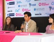 Nicolás Lapentti presenta en rueda de prensa el primer torneo WTA 125 de Ecuador, el 7 de octubre de 2025