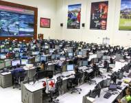 Sala de emergencias del ECU 911 en Quito.