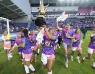 Quito, 25 de septiembre de 2022. Final de la Super Liga Femenina. Dragonas de Independiente del Valle recibe a Ã‘aÃ±as por la Final de la Super Liga Femenina API/ DANIEL MOLINEROS