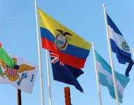 La bandera de Ecuador se encuentra izada en la Villa Panamericana de Santiago 2023