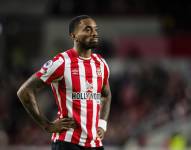 El delantero Ivan Toney del Brentford de la Liga Premier durante el partido contra Bournemouth, el sábado 14 de enero de 2023. (AP Foto/Leila Coker)