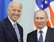 Los mandatarios Biden y Putin intercambiaron palabras en la cumbre en Ginebra.
