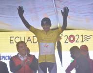 El ciclista de Team Pichincha y nacido en Imbabura hace 23 años, llegó a la etapa final como el favorito para ganar la general.