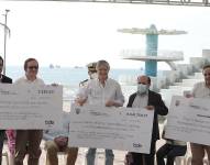 El presidente se reunió con los alcaldes de Santa Elena, Salinas y La Libertad, en Ballenita.