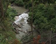 Quito, jueves 14 de septiembre del 2023 | Imagen de la contaminación en el Río Machángara.