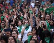 Imagen de una protesta proaborto en México, en 2021.