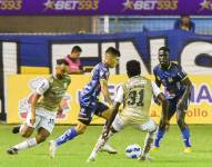 Manta, 27 de febrero de 2023. En el estadio Jocay, Delfin recibe a Orense en un partido por la fecha 1 del campeonato nacional de futbol Liga Pro Bet593 2023. API / Ariel OCHOA