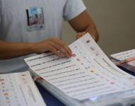 Imagen referencial de papeletas electorales.