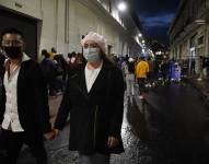 Pregón de las Fiestas de Quito en la Plaza de San Francisco.