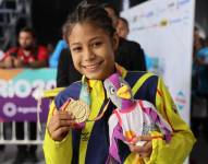 La deportista ecuatoriana logró la primera medalla para el país en lucha en la categoría de 43 kg
