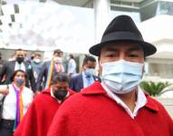 Leonidas Iza, presidente de la Conaie.