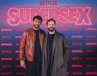 El actor Alessandro Borghi junto al tenista italiano Matteo Berrettini.