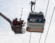 Imagen de un simulacro en Aerovía, Guayaquil.