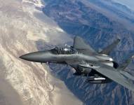 Imagen referencial. Vista de un avión caza.