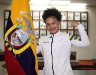 Neisi Dajomes, campeona olímpica ecuatoriana.