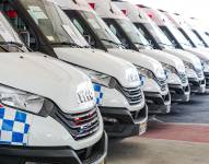 Imagen de ambulancias en Ecuador.