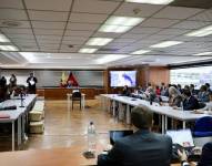 Con la presencia del fiscal general del Estado (s), Wilson Toainga, se reinstala en la Corte Nacional, la audiencia preparatoria de juicio contra 24 procesados por presunto Cohecho.