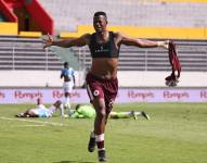 Edison Hernández, celebrando el 2-0 final.