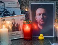 Homenaje al fallecido opositor ruso Alexéi Navalni, en una fotografía de archivo.