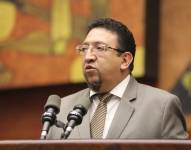 Virgilio Saquicela se dirigió en su primer discurso como Presidente de la Asamblea.