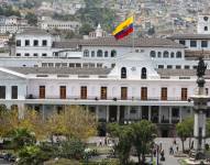 Imagen del Palacio de Carondelet en el Centro Histórico de Quito.