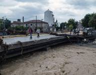 Las lluvias en Grecia han destruido las avenidas.