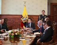 Daniel Noboa se reunió con la secretaria de Seguridad de EE.UU., Kristi Noem, en Carondelet.